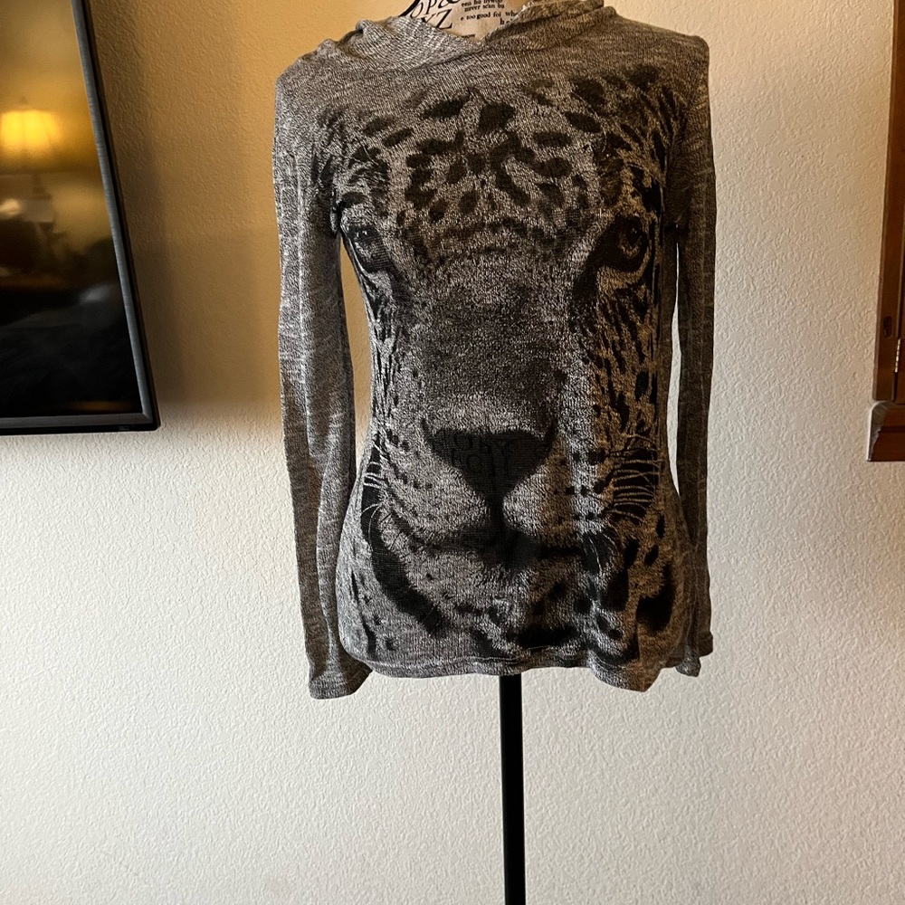 Free Kisses Black and White Textured Knit Top